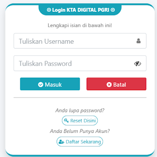 Register PGRI Pesisir Selatan - Persatuan Guru Republik Indonesia Cabang Pesisir Selatan